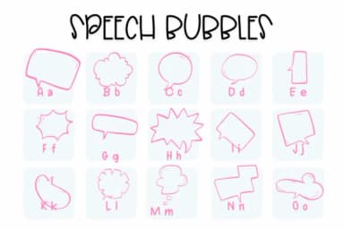 Speech Bubble by Sirinart — Dingbats Font — thumbnail 2