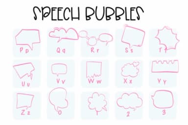 Speech Bubble by Sirinart — Dingbats Font — thumbnail 3