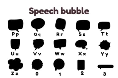 Speech Bubble by Nun Sukhwan — Dingbats Font — thumbnail 3