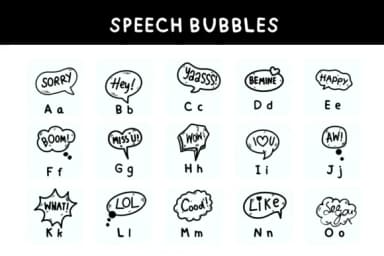 Speech Bubbles by Bee piyanuch — Dingbats Font — thumbnail 8