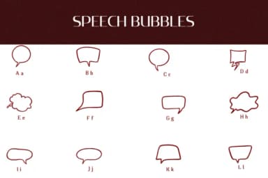 Speech Bubbles by Heartcraft Atelier — Dingbats Font — thumbnail 2