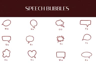 Speech Bubbles by Heartcraft Atelier — Dingbats Font — thumbnail 3