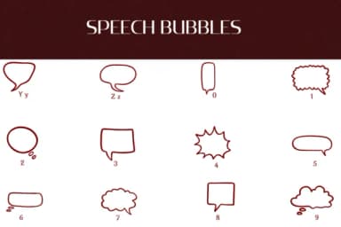 Speech Bubbles by Heartcraft Atelier — Dingbats Font — thumbnail 4