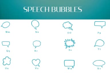Speech Bubbles by Heartcraft Atelier — Dingbats Font — thumbnail 3