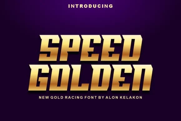 Speed Golden by alonkelakon — Slab Serif Font