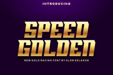 Speed Golden by alonkelakon — Slab Serif Font — thumbnail 1