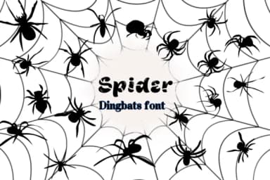Spider by Nongyao — Dingbats Font — thumbnail 1