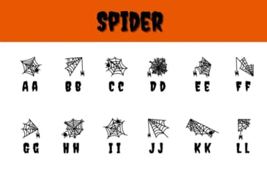 Spider by Chonada — Dingbats Font — thumbnail 2