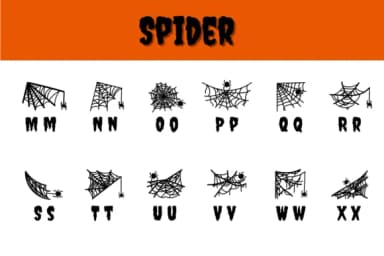 Spider by Chonada — Dingbats Font — thumbnail 3