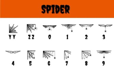 Spider by Chonada — Dingbats Font — thumbnail 4
