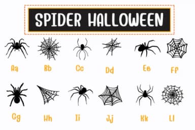Spider Halloween by PraewDesigns — Dingbats Font — thumbnail 2