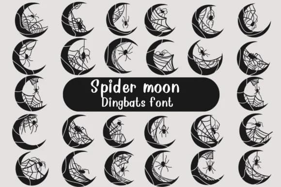 Spider Moon by Nongyao — Dingbats Font