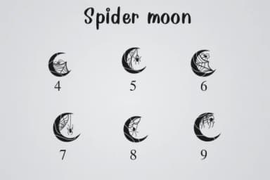 Spider Moon by Nongyao — Dingbats Font — thumbnail 4