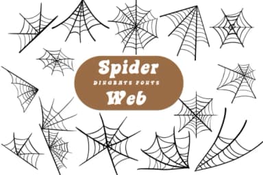 Spider Web by Suphitchaya — Dingbats Font — thumbnail 1