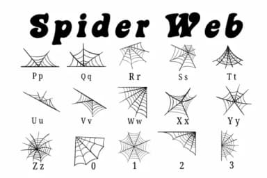 Spider Web by Suphitchaya — Dingbats Font — thumbnail 3