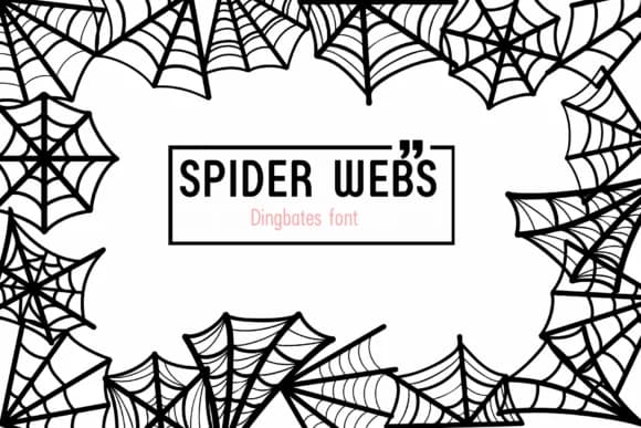 Spider Webs by Chada Art — Dingbats Font
