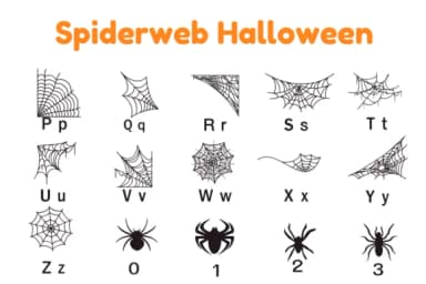 Spiderweb Halloween by Nun Sukhwan — Dingbats Font — thumbnail 6