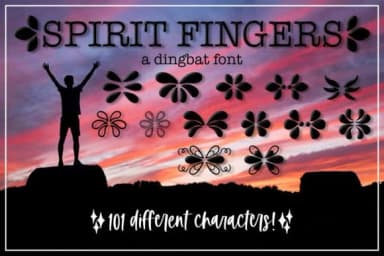 Spirit Fingers by Endless Time Graphics — Dingbats Font — thumbnail 3
