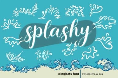 Splashy by onoborgol — Dingbats Font — thumbnail 1