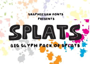 Splats by GraphicsBam Fonts — Dingbats Font — thumbnail 1