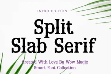 Split Slab Serif by Wow Magic — Slab Serif Font — thumbnail 1