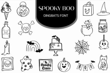 Spooky Boo by Heartcraft Atelier — Dingbats Font — thumbnail 1