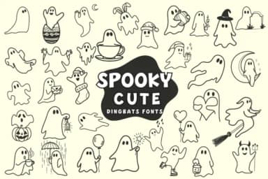 Spooky Cute by Pui Art — Dingbats Font — thumbnail 1