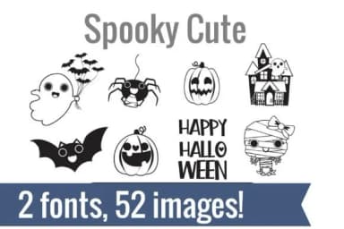 Spooky Cute Dingbats by Illustration Ink — Dingbats Font — thumbnail 1