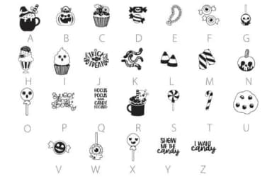 Spooky Cute Dingbats by Illustration Ink — Dingbats Font — thumbnail 4