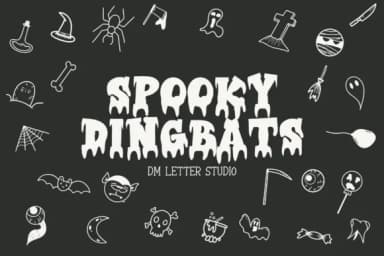 Spooky Dingbats by Sharon ( DmStudio ) — Dingbats Font — thumbnail 1