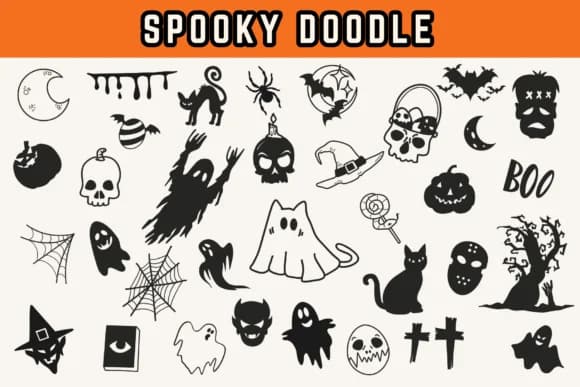 Spooky Doodle by Pui Art — Dingbats Font