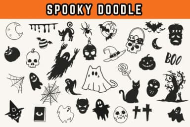 Spooky Doodle by Pui Art — Dingbats Font — thumbnail 1