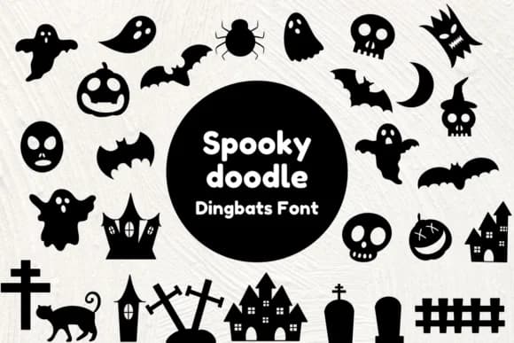 Spooky Doodle by Nun Sukhwan — Dingbats Font