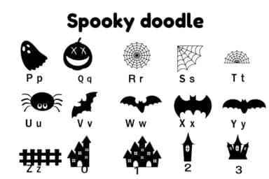 Spooky Doodle by Nun Sukhwan — Dingbats Font — thumbnail 6