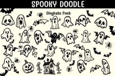 Spooky Doodle by Sontaya — Dingbats Font — thumbnail 1