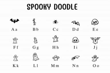 Spooky Doodle by Sontaya — Dingbats Font — thumbnail 2