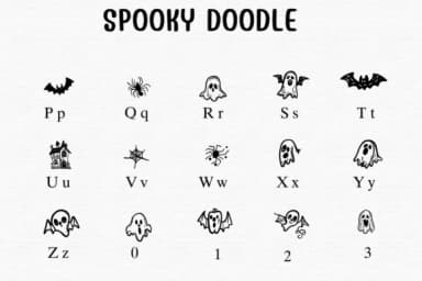 Spooky Doodle by Sontaya — Dingbats Font — thumbnail 3