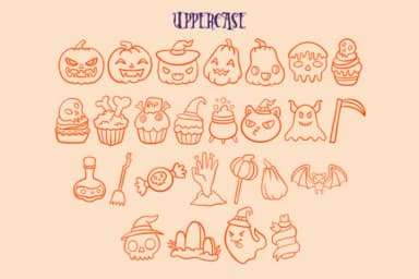 Spooky Doodles by Dani (7NTypes) — Dingbats Font — thumbnail 6