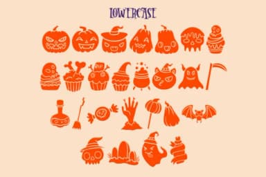 Spooky Doodles by Dani (7NTypes) — Dingbats Font — thumbnail 7