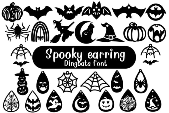 Spooky Earring by Nongyao — Dingbats Font