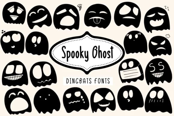 Spooky Ghost by Khim08Studio — Dingbats Font