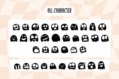 Spooky Ghost by Khim08Studio — Dingbats Font — thumbnail 4