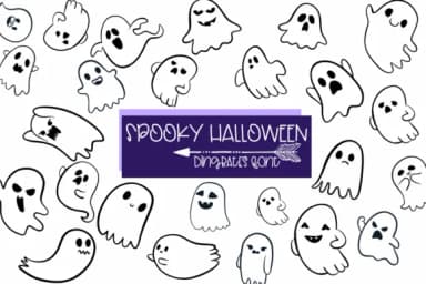 Spooky Halloween by Sirinart — Dingbats Font — thumbnail 1