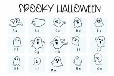 Spooky Halloween by Sirinart — Dingbats Font — thumbnail 2
