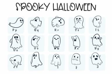 Spooky Halloween by Sirinart — Dingbats Font — thumbnail 3