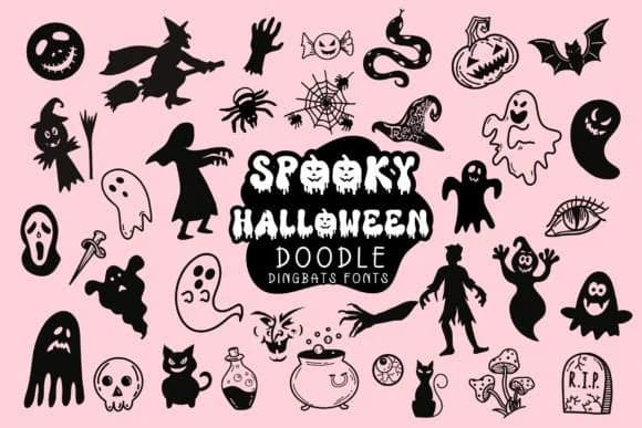 Spooky Halloween by Pui Art — Dingbats Font