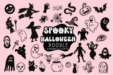 Spooky Halloween by Pui Art — Dingbats Font — thumbnail 1