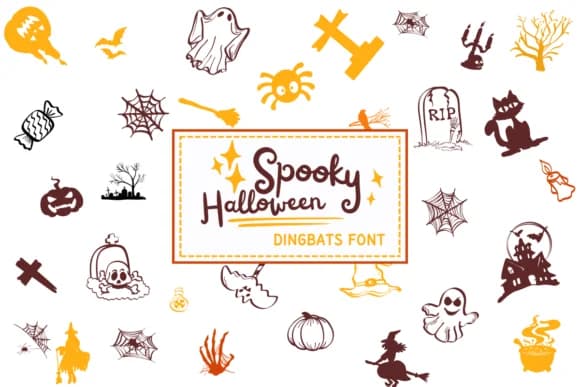 Spooky Halloween by PraewDesigns — Dingbats Font