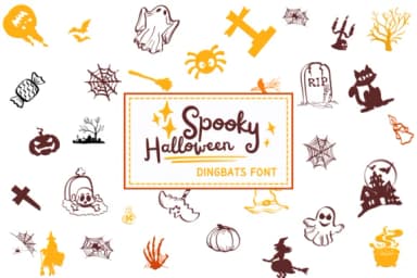 Spooky Halloween by PraewDesigns — Dingbats Font — thumbnail 1