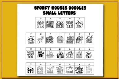 Spooky Houses by Mary Kay's Magic — Dingbats Font — thumbnail 3